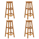 Garden Bar Set Natural Wood Solid Acacia Wood For 4 people 3154394