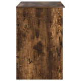 Desk with Drawer Smoked Oak 90 x 49 x 75 cm Engineered Wood 869270