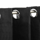 Linen-Look Blackout Curtains 2 pcs Anthracite 140x245cm 321162