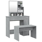 Dressing Table Set Grey Sonoma 86.5x35x136 cm 3114153