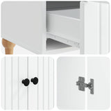 Sideboard with Drawer White 66 x 34.5 x 95 cm Engineered Wood 894205