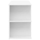 Desk White 140x50x75 cm Engineered Wood 840548