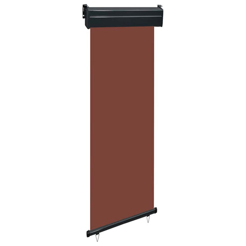 ZNTS Balcony Side Awning 65x250 cm Brown 48405