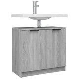 Bathroom Cabinet Grey Sonoma 64.5x33.5x59 cm Engineered Wood 817064
