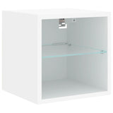 6 Piece TV Wall Units with LED White Engineered Wood 3216622