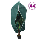 Plant Fleece Covers with Zip 4 pcs 70 g/m 1x1.55 m 3203538