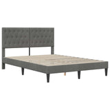 Bed Frame with Headboard Dark Grey 180 x 200 cm Velvet 42027695