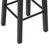 Bar Stools 2 pcs Black MDF 284388