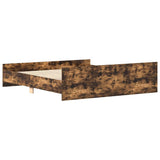 Bed Frame without Mattress Smoked Oak 180x200 cm Super King 3203772
