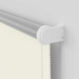Roller Blind Blackout Off White 150x230 cm Fabric Width 146.6 cm Polyester 4011736