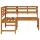 Corner Bench Brown Solid Acacia Wood 140 cm corner bench 312422