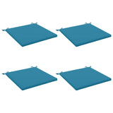 4-Piece Seat Cushions SOEST 4 pcs 100% Polyester Light Blue 944802