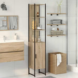 Bathroom Cabinet Sonoma 33 x 33 x 185.5 cm Engineered Wood 864342