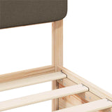 Bed Frame with Upholstered Headboard Taupe 180 x 200 cm 3398147
