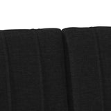 Upholstered Headboard Black 140 cm Solid Pine Wood 879231