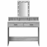 Dressing Table Grey 100 x 41 x 140 cm Engineered Wood 865177