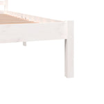Bed Frame without Mattress 180x200cm White Super King Size 810446