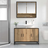 Bathroom Furniture Set 2 pcs Artisan Oak Engineered Wood 3402388