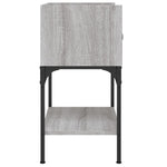 ZNTS Bedside Tables 2 pcs Grey Sonoma 40.5x31x60 cm Engineered Wood 825900