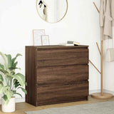 Sideboard Brown Oak 80x35x76 cm Engineered Wood 861739