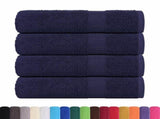 Bath Towels "FROGN" 4 pcs Navy Blue 100x150 cm 360 gsm 136789