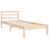 Bed Frame without Mattress Single Solid Wood Pine 3193821