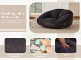 GOMYWAY Bean Bag Chair, Shell-Shaped Bean Bag Couch for Adults, Giant Bean Sofa with High-Rebound W2678P405331