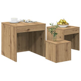 Nesting Tables 3 pcs Artisan Oak Engineered Wood 856687