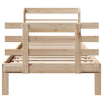 Bed Frame with Headboard without Mattress 90x190 cm Single 3306839