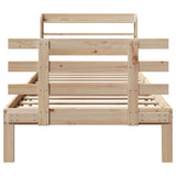 Bed Frame with Headboard without Mattress 90x190 cm Single 3306839