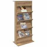 Magazine Rack Artisan Oak 70 x 41 x 156 cm Engineered Wood 899526