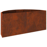 Planter Rusty 120 x 60 x 50 cm Weathering Steel 883709