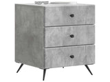 Bedside Cabinet Concrete Grey 43 x 41 x 66.5 cm Engineered Wood 895478