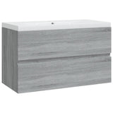Sink Cabinet with Built-in Basin Grey Sonoma Engineered Wood 3120343