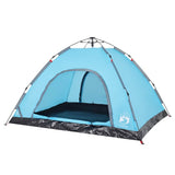 Camping Tent 4-Person Blue Quick Release 4004170