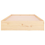 Bed Frame Natural wood Solid pine wood Single Durable Bed Frame 820052