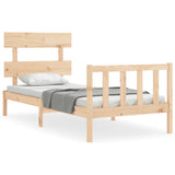 Bed Frame without Mattress Single Solid Wood Pine 3193236
