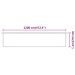 Vertical Awning White 60x1200 cm Oxford Fabric 148156