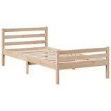 Bookcase Bed without Mattress 90x200 cm Solid Wood Pine 3322231