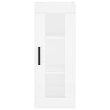 Highboard White 34.5x34x180 cm Engineered Wood 3199513