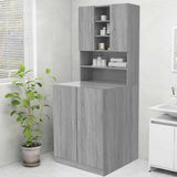 Washing Machine Cabinet Grey Sonoma 70.5x25.5x90 cm 815946
