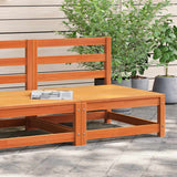 Garden Sofa Wax brown Solid pine wood 70x70x67 cm Outdoor Sofa 837918