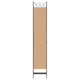 6-Panel Room Divider Beige 240 x 220 cm Fabric 42039206