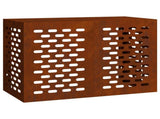 Air Conditioner Cover Rusty 100 x 50 x 70 cm Galvanised Steel 865903