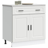 Kitchen Base Cabinet Porto White Engineered Wood 853977