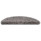 Stair Mats 30 pcs 56x17x3 cm Grey Half Round 3365799