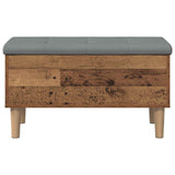 Storage Bench with Cushion Oak Wood 82 x 42 x 46 cm 8017741