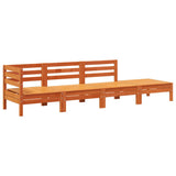 Garden Sofa 4-Seater Wax Brown Solid Wood Pine 838051