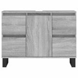 Bathroom Cabinet Grey Sonoma 80x33x60 cm Engineered Wood 831666