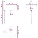Bathroom Furniture Set 2 pcs White Engineered Wood 3404034